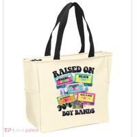 90s Boy Bands Cassette Tapes Tote Bag thumb 2