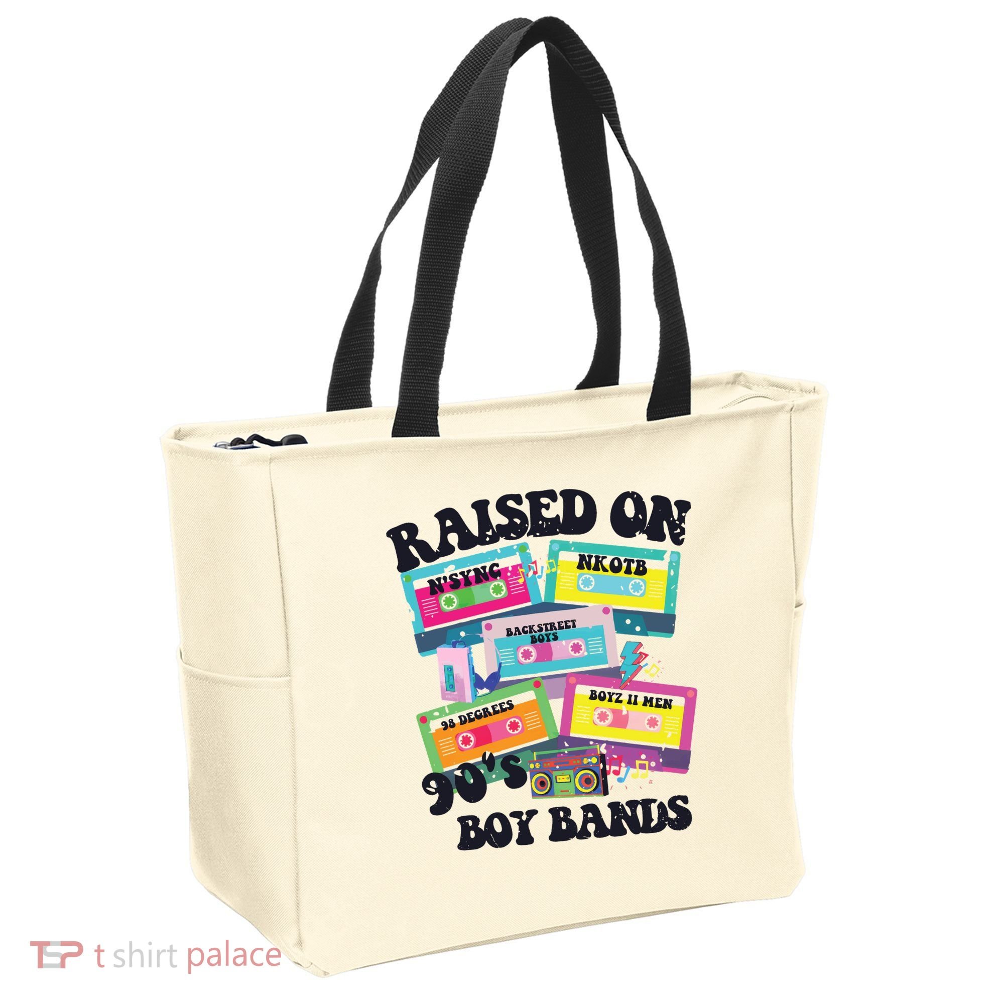 90s Boy Bands Cassette Tapes Tote Bag