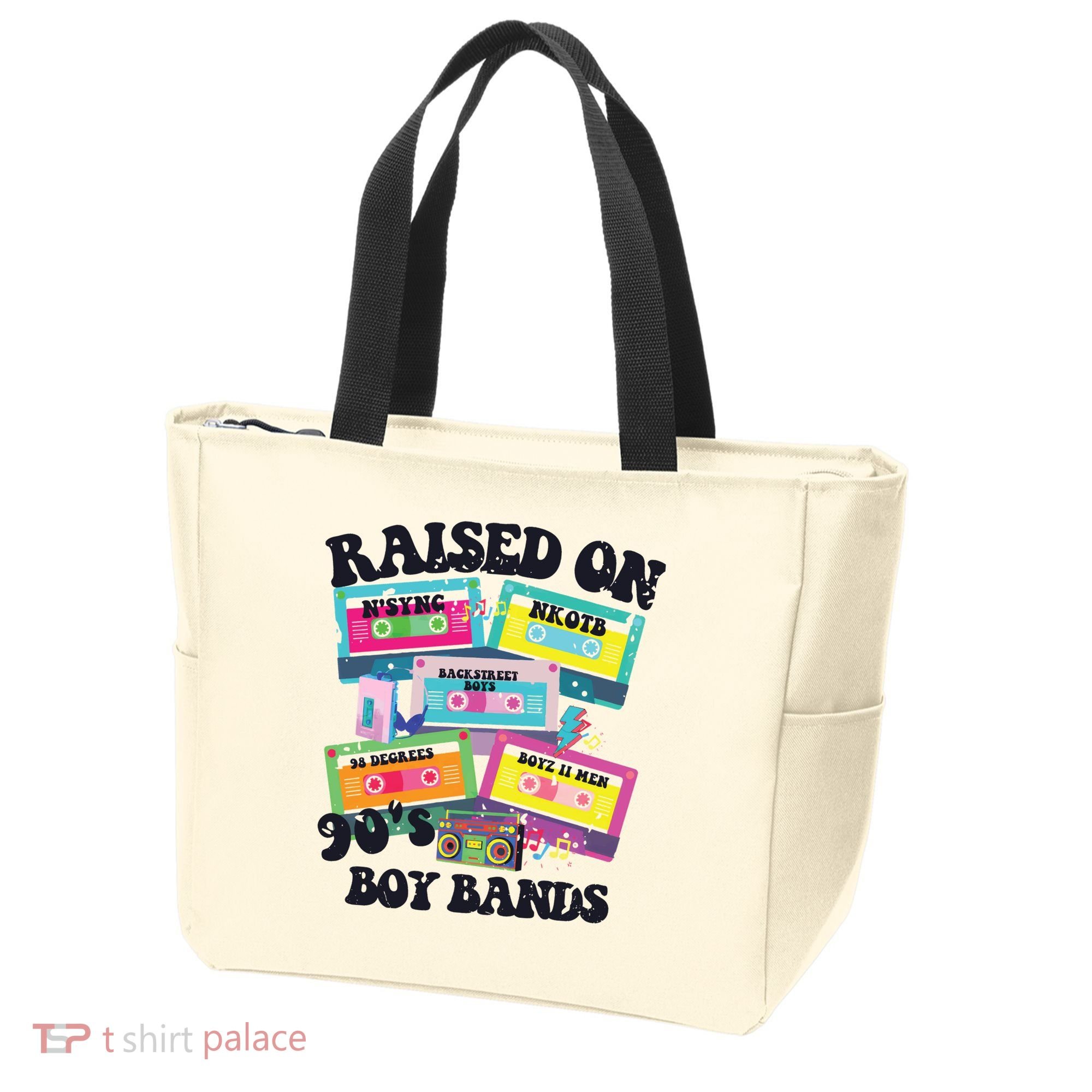 90s Boy Bands Cassette Tapes Tote Bag