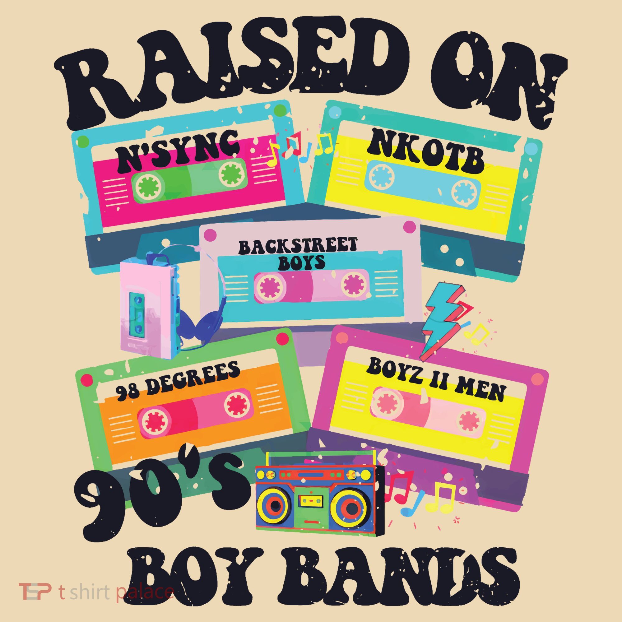 90s Boy Bands Cassette Tapes Tote Bag