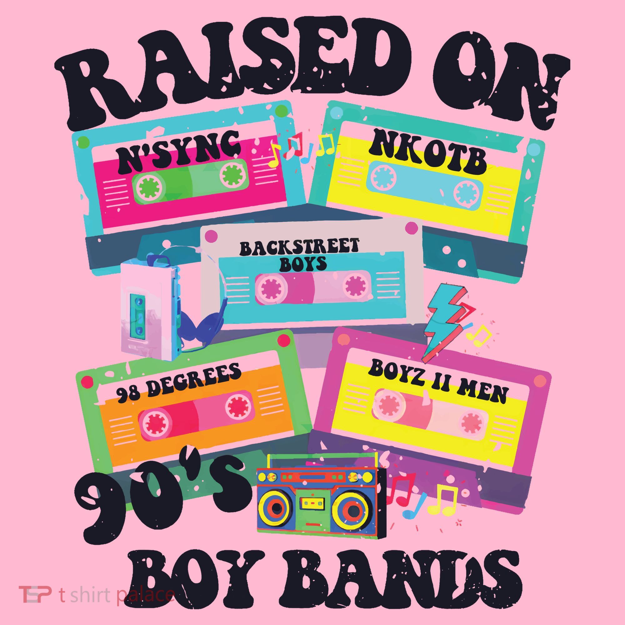 90s Boy Bands Cassette Tapes Coaster