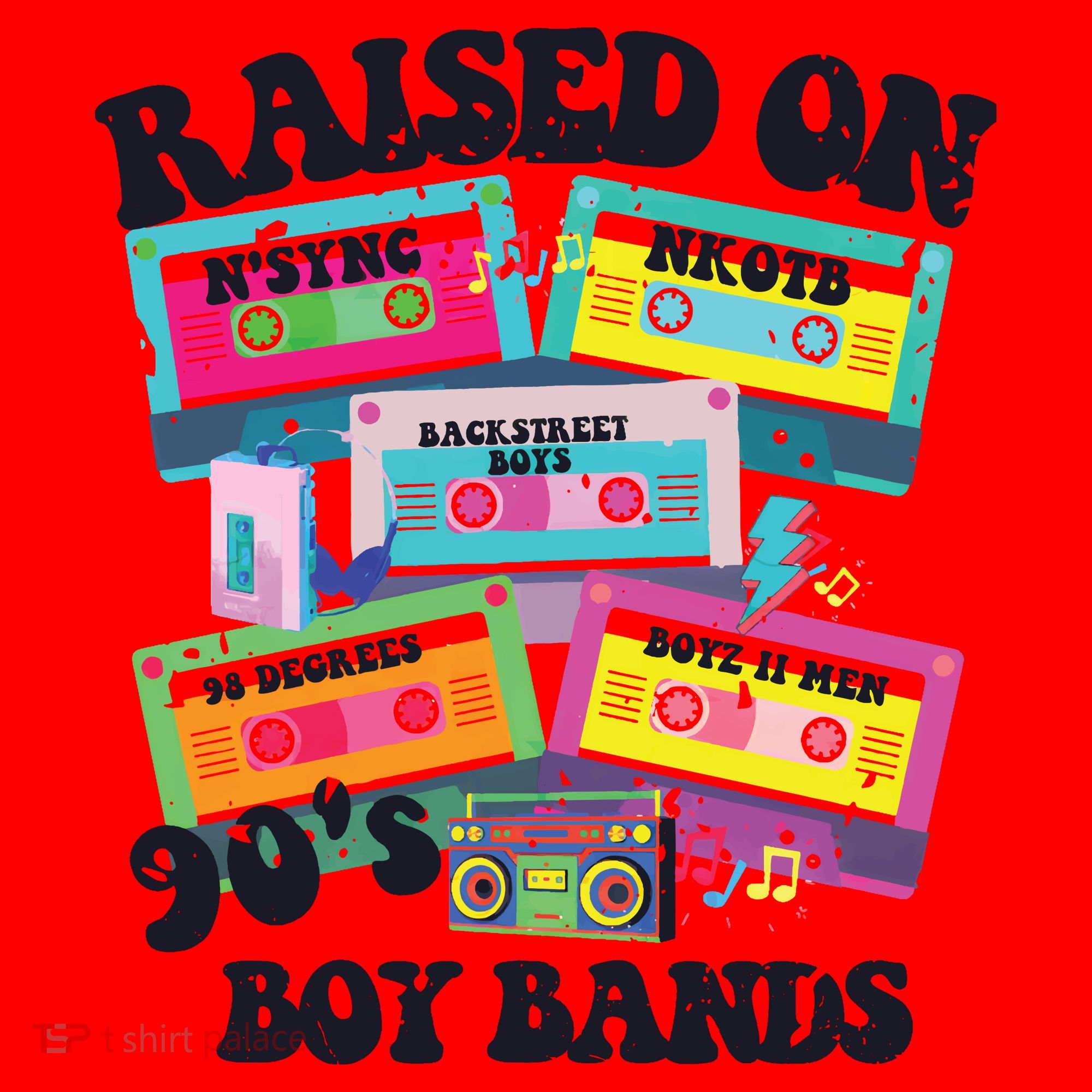 90s Boy Bands Cassette Tapes Santa Hat