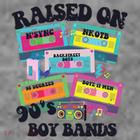 90s Boy Bands Cassette Tapes Toddler Hoodie thumb 2