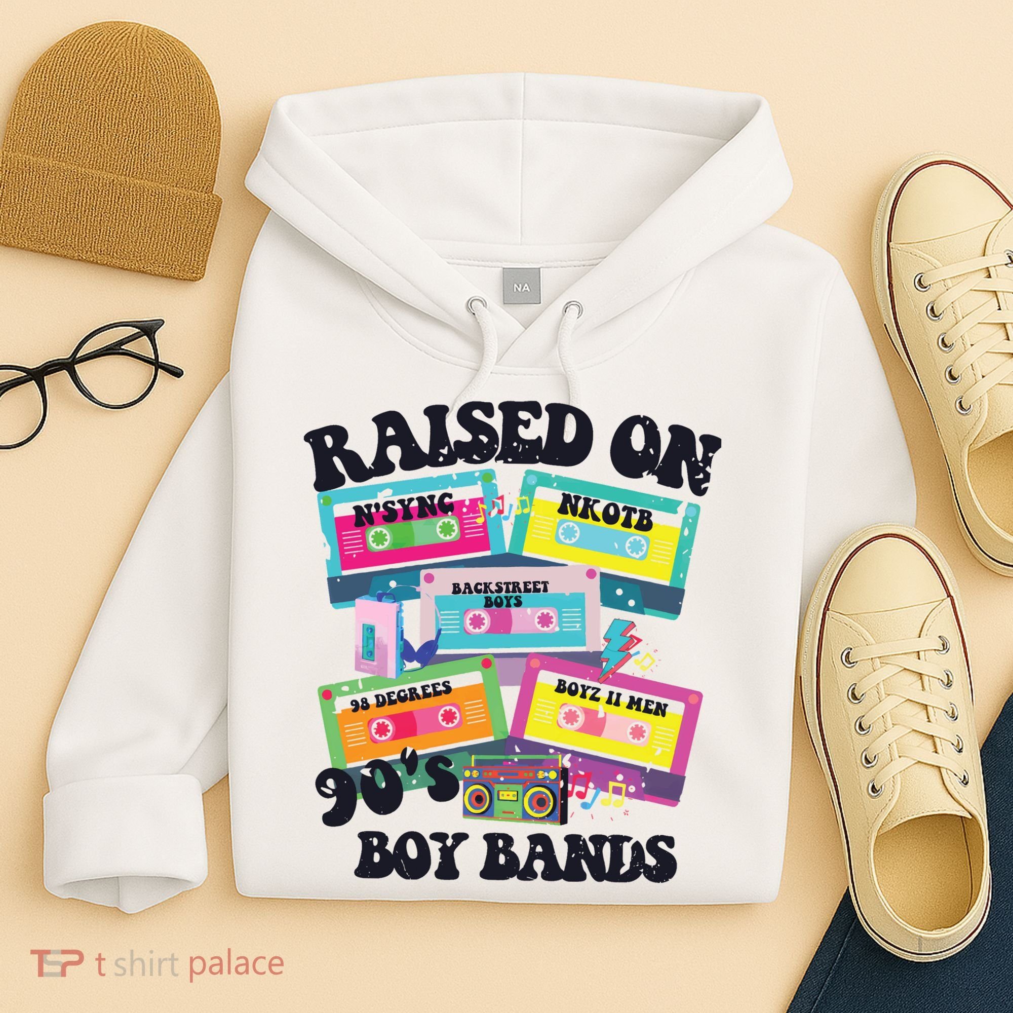 90s Boy Bands Cassette Tapes Hoodie