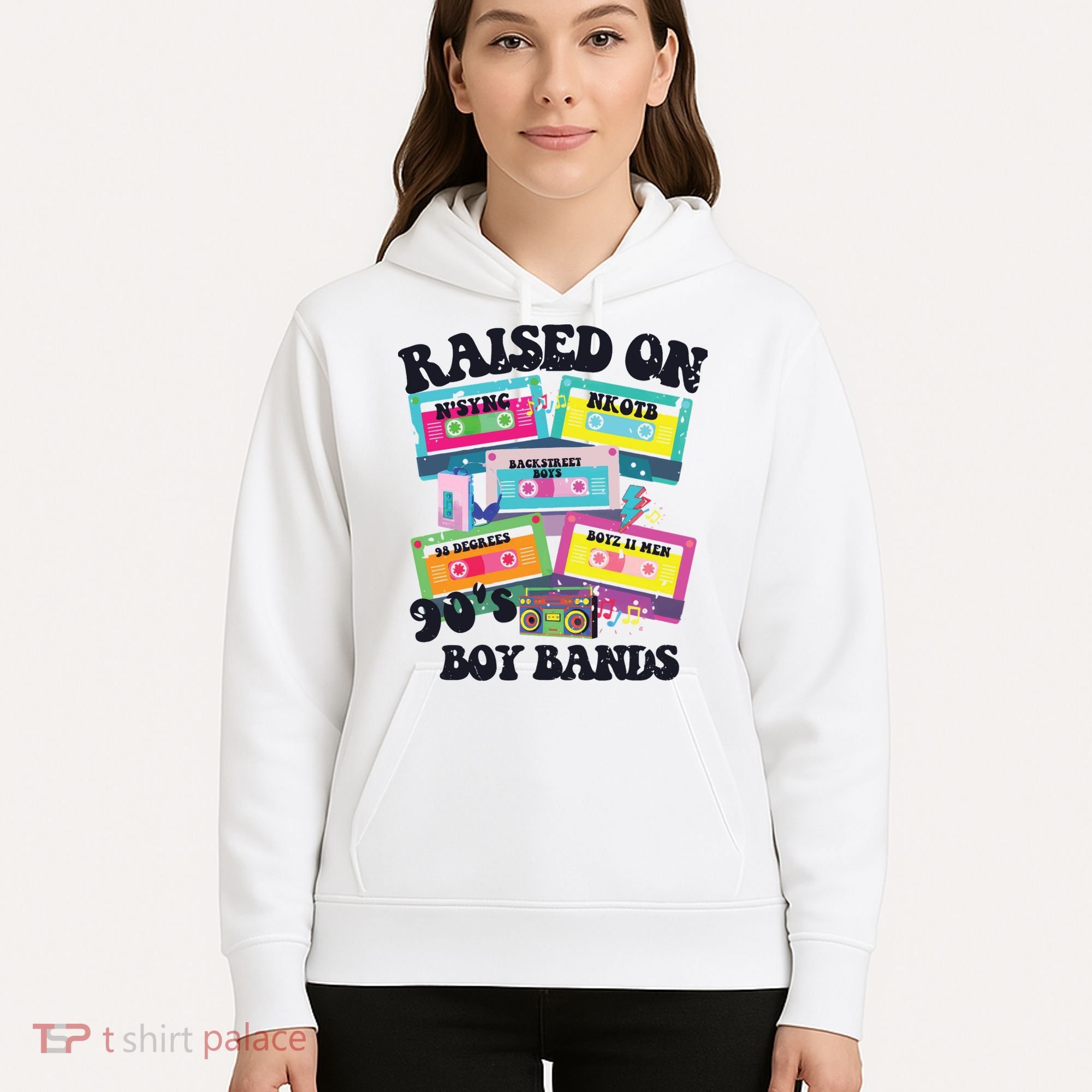 90s Boy Bands Cassette Tapes Hoodie