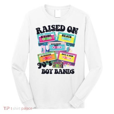 90s Boy Bands Cassette Tapes Long Sleeve Shirt
