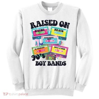 90s Boy Bands Cassette Tapes Sweatshirt