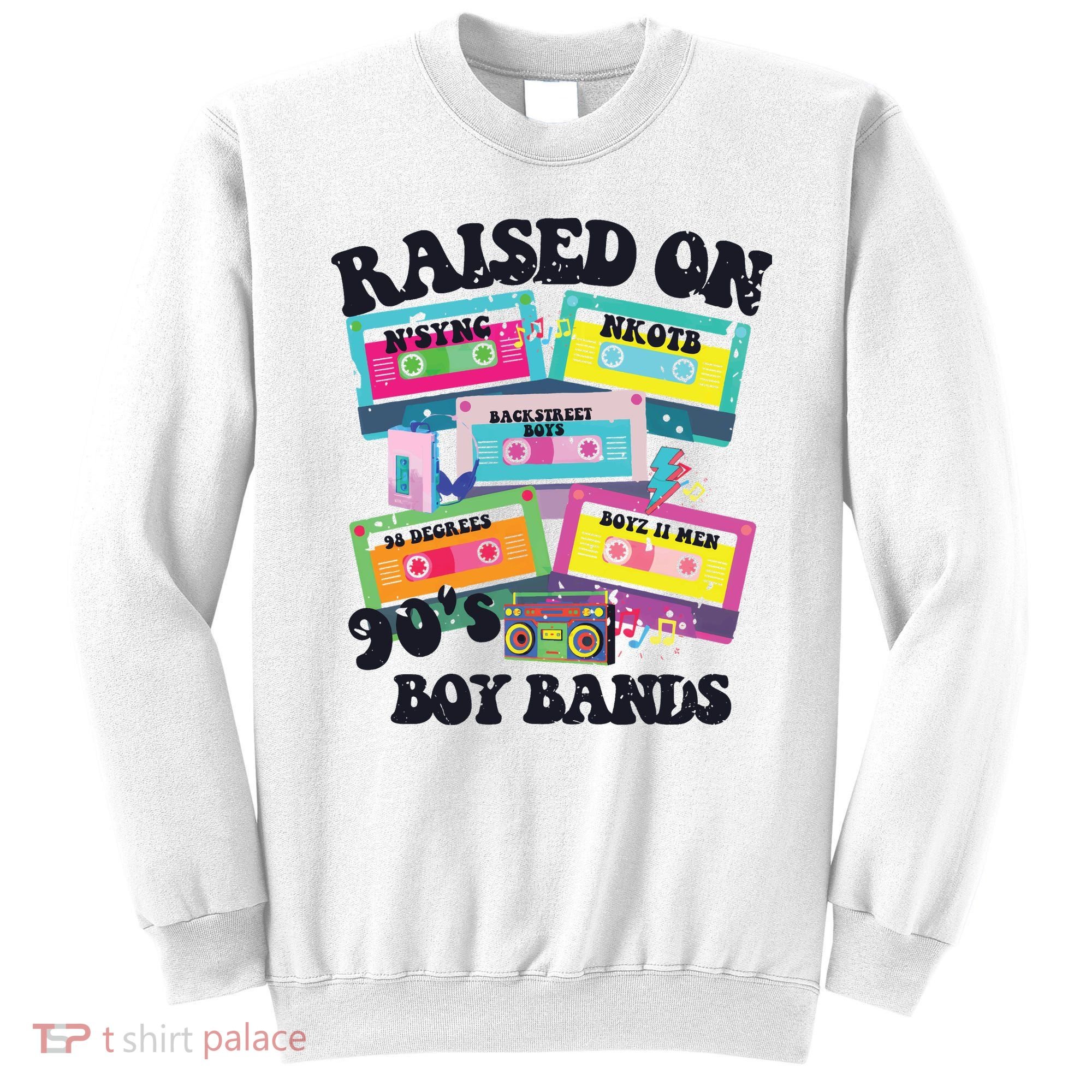 90s Boy Bands Cassette Tapes Sweatshirt