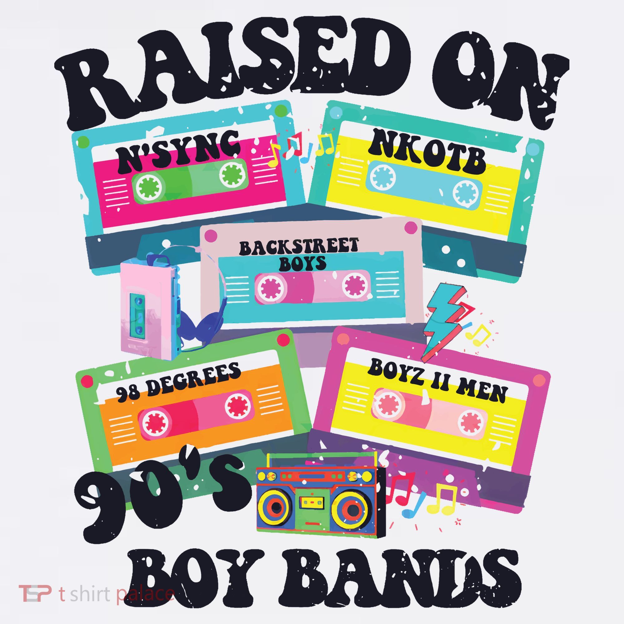 90s Boy Bands Cassette Tapes Sweatshirt