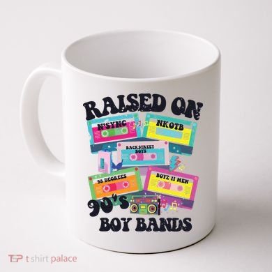 90s Boy Bands Cassette Tapes Coffee Mug