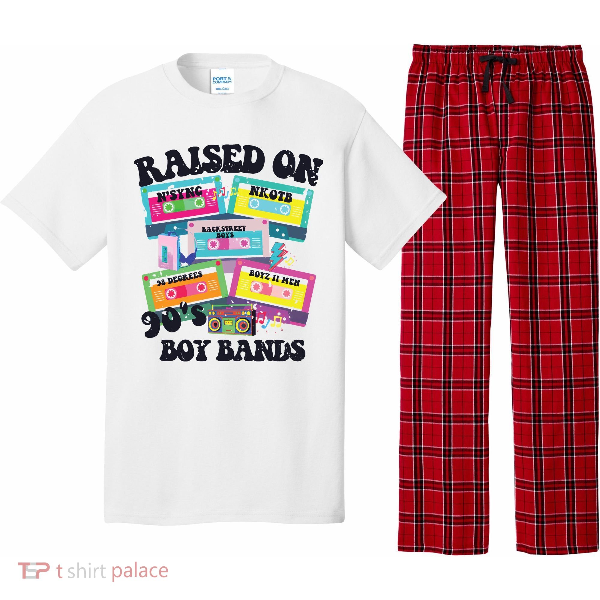 90s Boy Bands Cassette Tapes Pajama Set