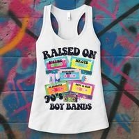 90s Boy Bands Cassette Tapes Women's Tank Top thumb 3