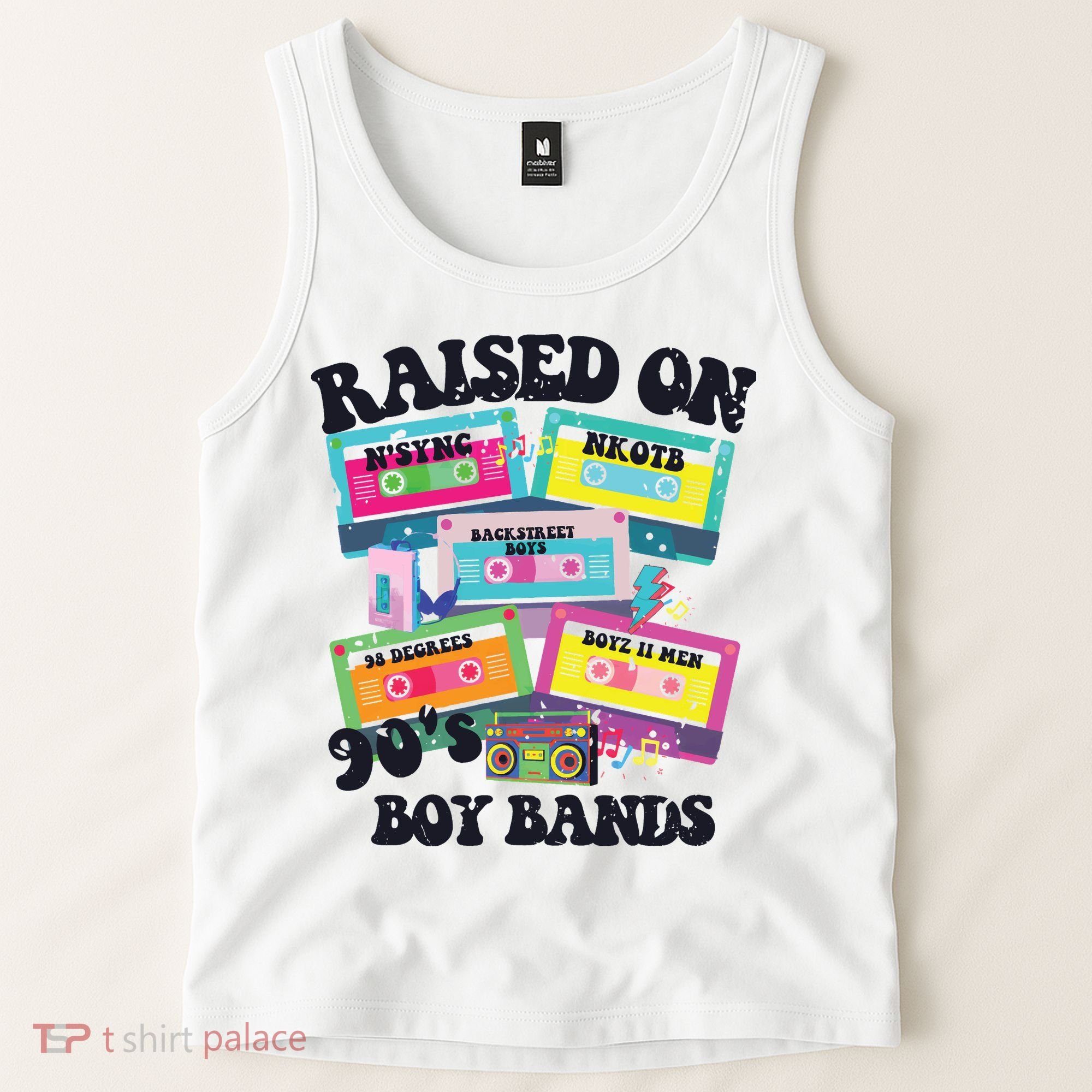 90s Boy Bands Cassette Tapes Tank Top