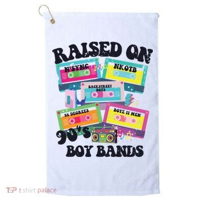 90s Boy Bands Cassette Tapes Golf Towel