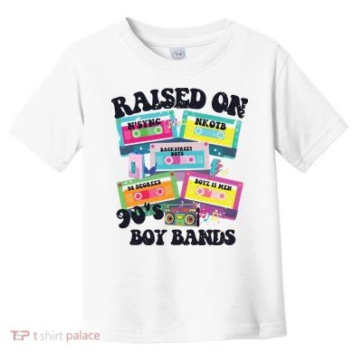 90s Boy Bands Cassette Tapes Toddler T-Shirt
