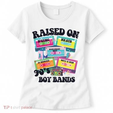 90s Boy Bands Cassette Tapes Women's T-Shirt