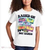 90s Boy Bands Cassette Tapes Kids T-Shirt thumb 2