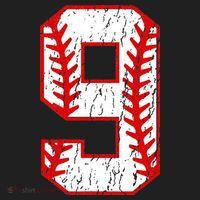9th Birthday Baseball Big Number Nine 9 Year Old Women's Sweatshirt thumb 2
