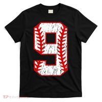 9th Birthday Baseball Big Number Nine 9 Year Old T-Shirt thumb 0