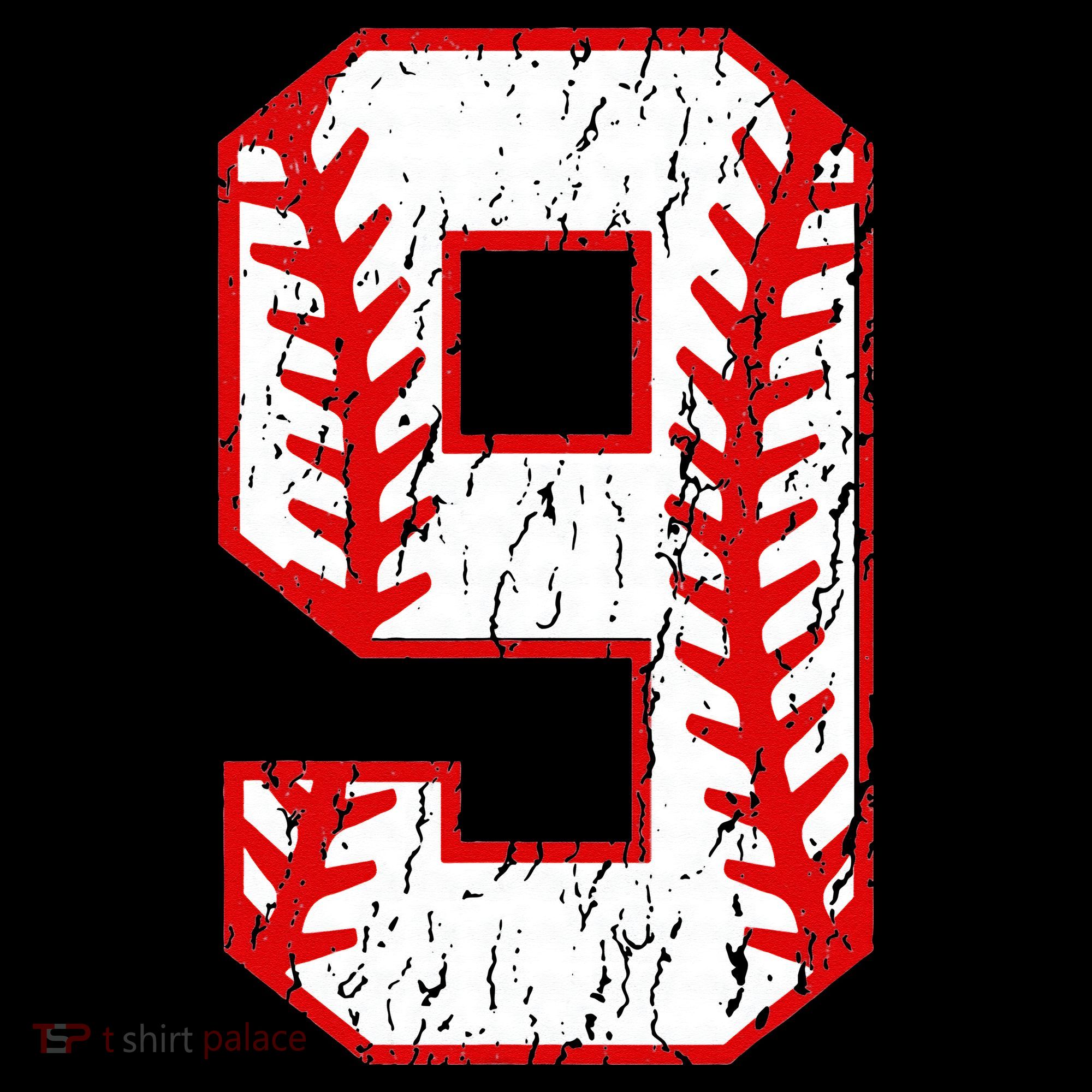 9th Birthday Baseball Big Number Nine 9 Year Old Coffee Mug