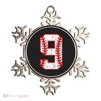 9th Birthday Baseball Big Number Nine 9 Year Old Ornament thumb 0