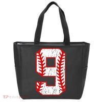 9th Birthday Baseball Big Number Nine 9 Year Old Tote Bag thumb 0