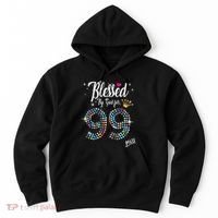 99th Birthday Blessed By God For 99 Years Anniversary Hoodie thumb 0