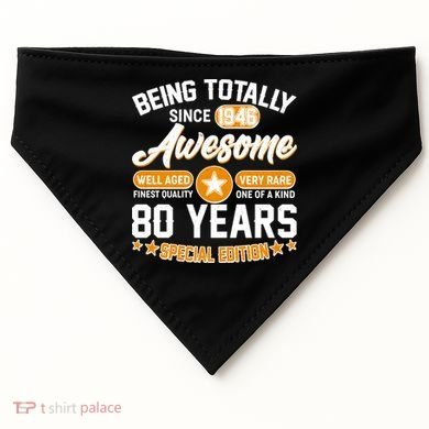 90th Birthday Being Totally Awesome Since 1936 Special Edition  USA-Made Doggie Bandana