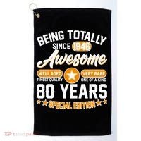 90th Birthday Being Totally Awesome Since 1936 Special Edition  Golf Towel thumb 0