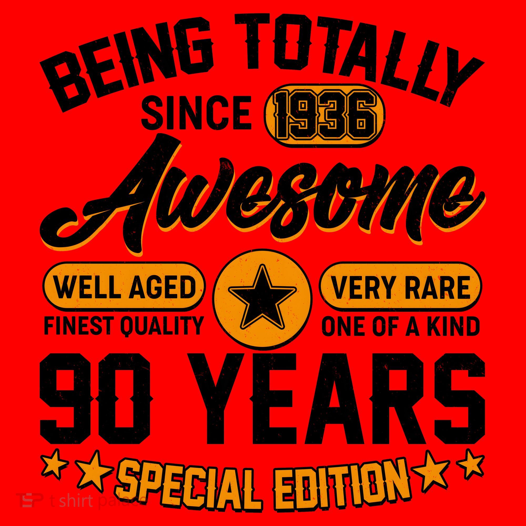 90th Birthday Being Totally Awesome Since 1936 Special Edition  Santa Hat