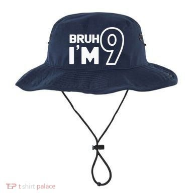 9th Birthday Bruh I’m 9 Year Old Nine Nineth Party Bucket Hat