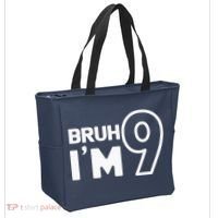 9th Birthday Bruh I’m 9 Year Old Nine Nineth Party Tote Bag thumb 2