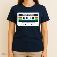 90th Birthday Best Of 1936 Cassette Mix Tape  T-Shirt thumb 4