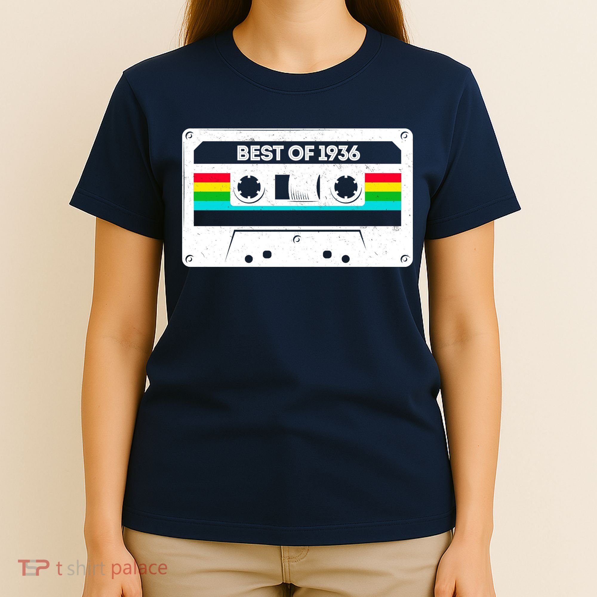 90th Birthday Best Of 1936 Cassette Mix Tape  T-Shirt