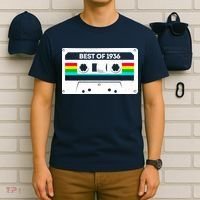 90th Birthday Best Of 1936 Cassette Mix Tape  T-Shirt thumb 6