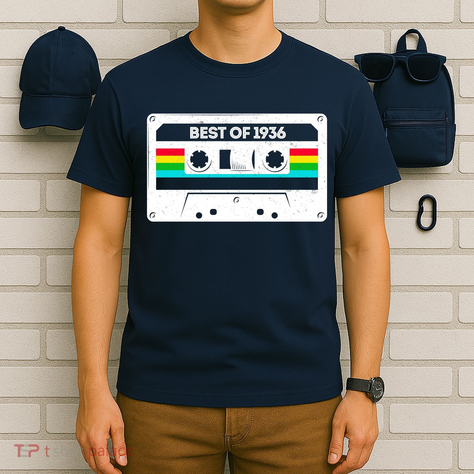 90th Birthday Best Of 1936 Cassette Mix Tape  T-Shirt