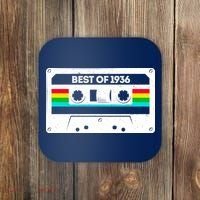 90th Birthday Best Of 1936 Cassette Mix Tape  Coaster thumb 0