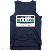 90th Birthday Best Of 1936 Cassette Mix Tape  Tank Top thumb 0