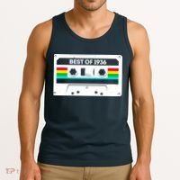 90th Birthday Best Of 1936 Cassette Mix Tape  Tank Top thumb 3