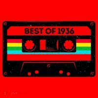 90th Birthday Best Of 1936 Cassette Mix Tape  Santa Hat thumb 1