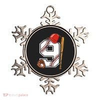 9th Birthday Baseball Big Number Nine 9 Year Old Boy Gir Ornament thumb 0