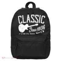 90th Birthday Classic Guitar Since 1936 And Still Rockin 16 in Basic Backpack thumb 0