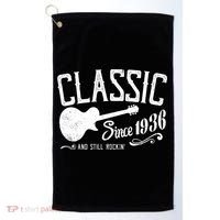 90th Birthday Classic Guitar Since 1936 And Still Rockin Golf Towel thumb 0