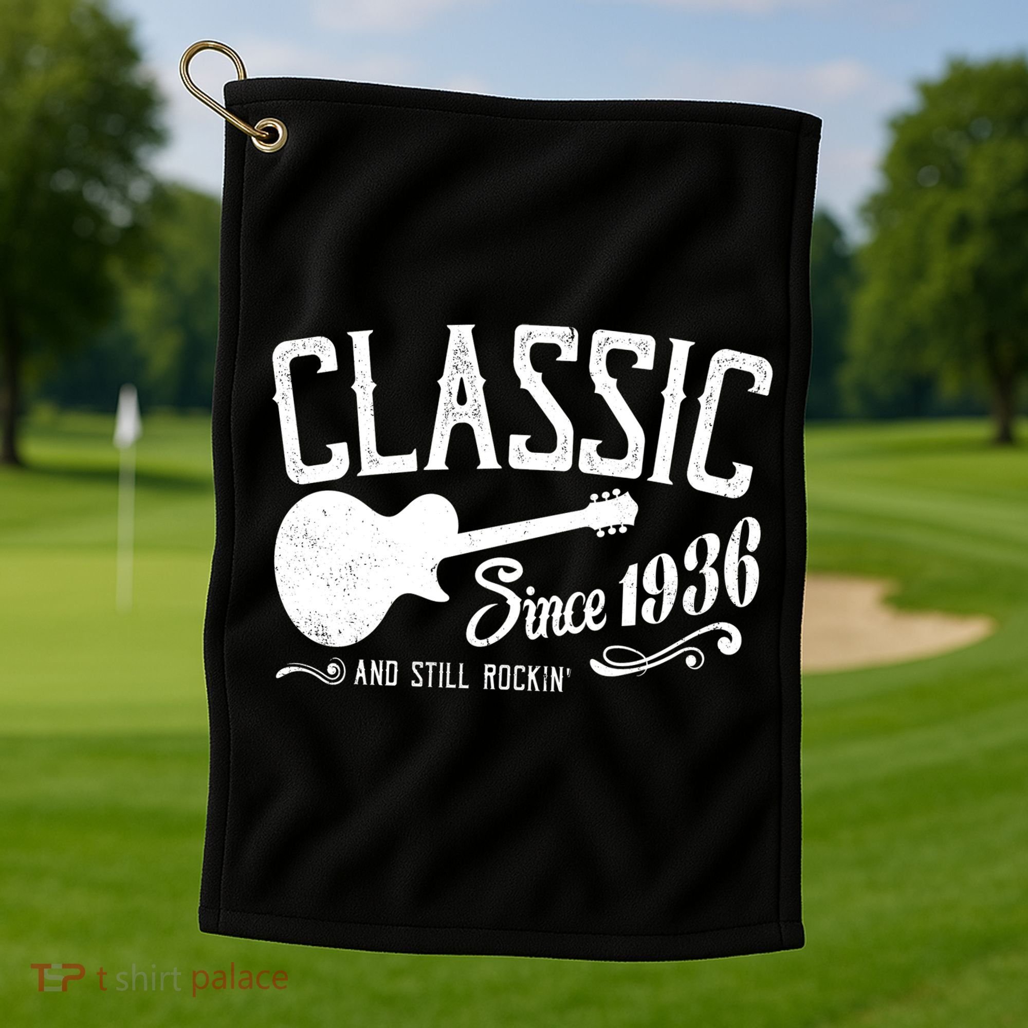 90th Birthday Classic Guitar Since 1936 And Still Rockin Golf Towel