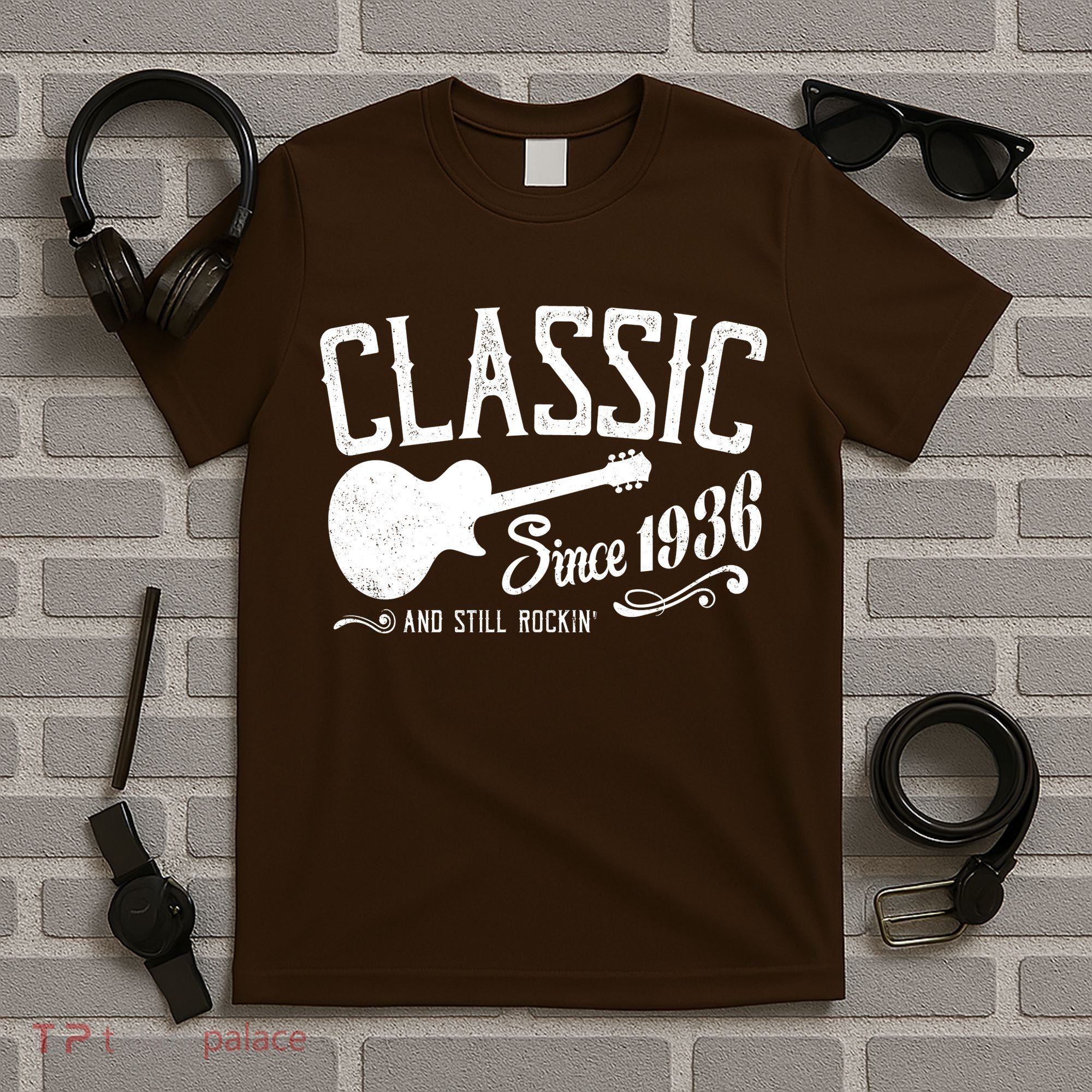 90th Birthday Classic Guitar Since 1936 And Still Rockin T-Shirt