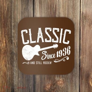 90th Birthday Classic Guitar Since 1936 And Still Rockin Coaster