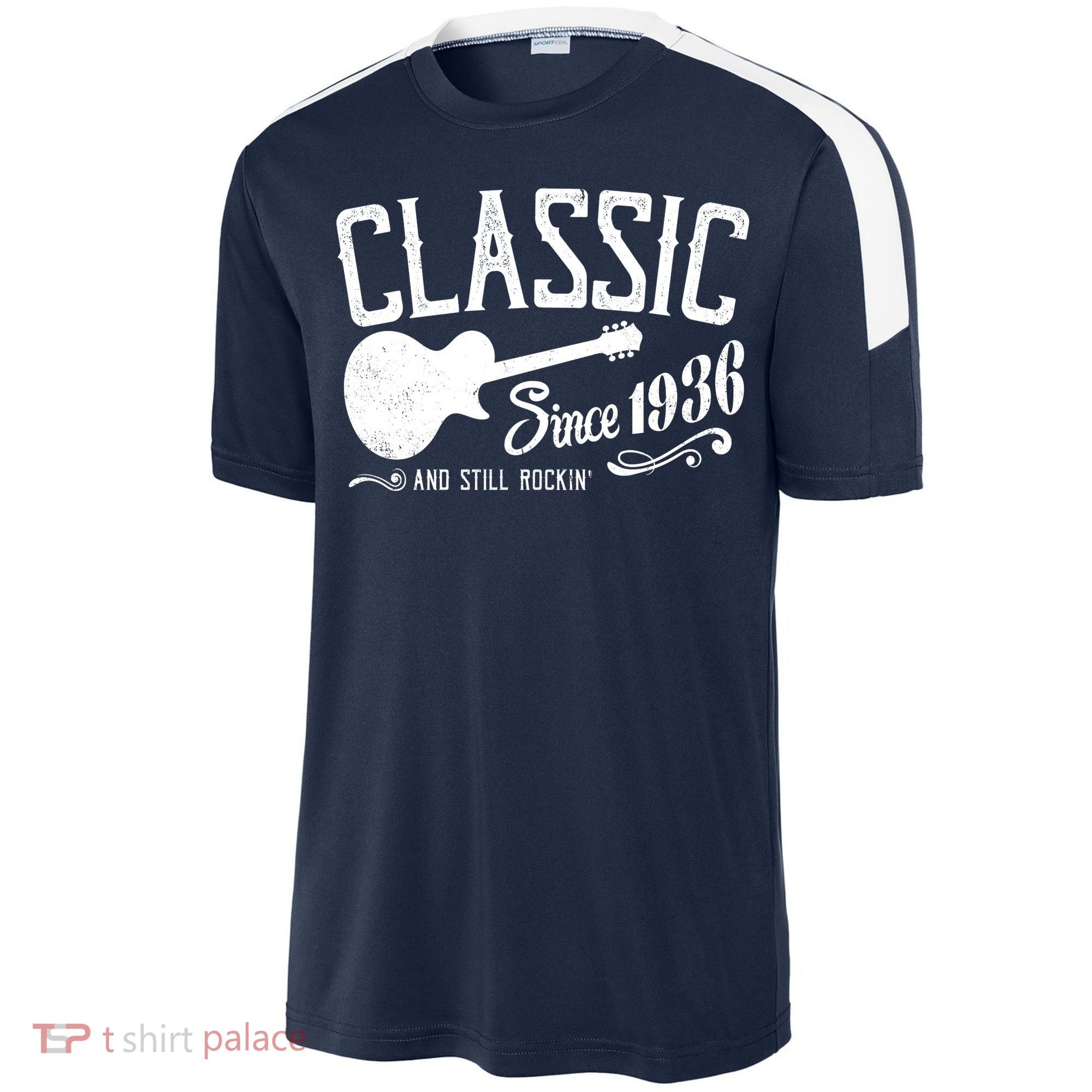 90th Birthday Classic Guitar Since 1936 And Still Rockin Sport-Tek Competitor United Soccer Jersey