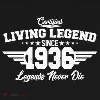 90th Birthday Certified Living Legend Since 1936 Legends Never Die Women's Hoodie thumb 2