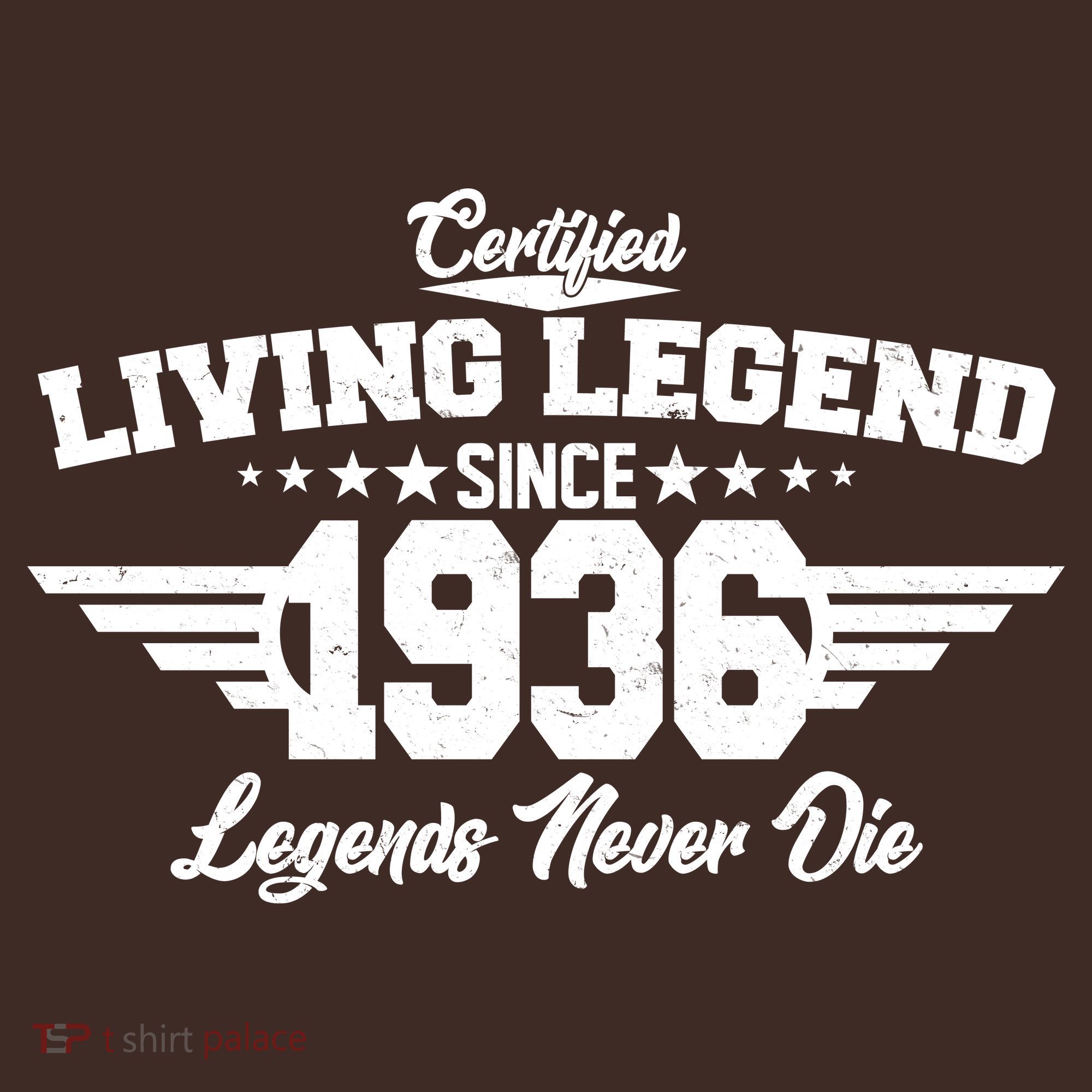 90th Birthday Certified Living Legend Since 1936 Legends Never Die Coaster