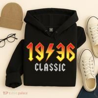 90th Birthday Classic 1936 Retro Rock Band Hoodie thumb 4